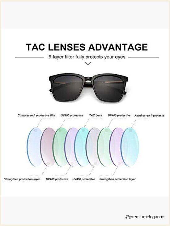Oversized Square Sunglasses with UV400 Protection and Lightweight Frame